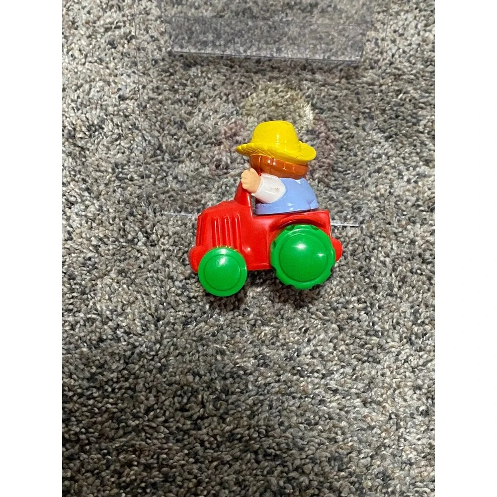 Tractor Toy Fisher-Price Toddler Red Excellent Vintage 1996 Farm One Size